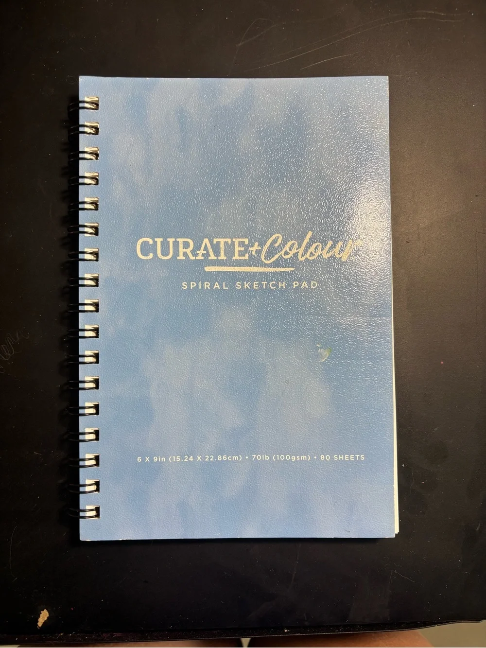 Curate + Colour Spiral Sketch Pad - Light Blue